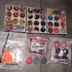 Nail foil and powder glitter for acrylic nails press on nail tools
